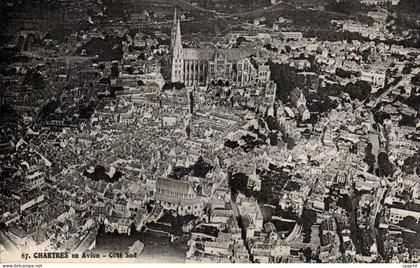 CPA Chartres en avion