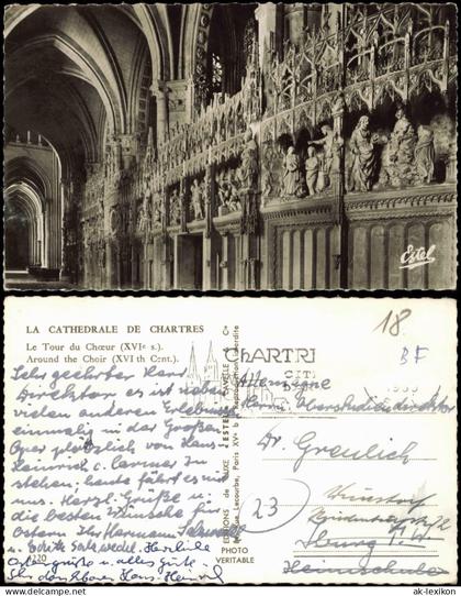CPA Chartres Kathedrale von Chartres Le Tour du Choeur 1960