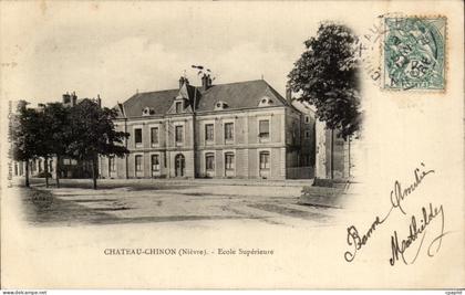 CPA Chateau Chinon Ecole Superieure