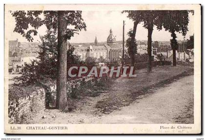 CPA Chateau Gontier Place du Chateau