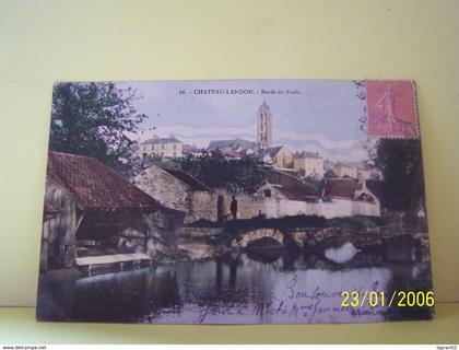 CHATEAU-LANDON (SEINE ET MARNE) LES BORDS DU FUSIN.
