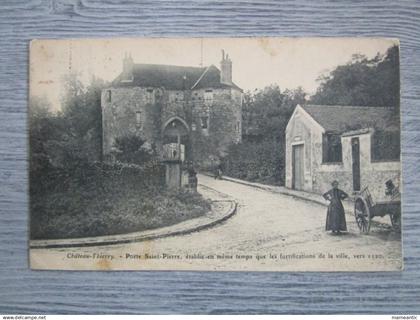 Cpa Château Thierry (02) porte saint Pierre