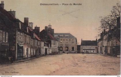 CHATEAUMEILLANT(CARTE EN COULEUR TOILEE)