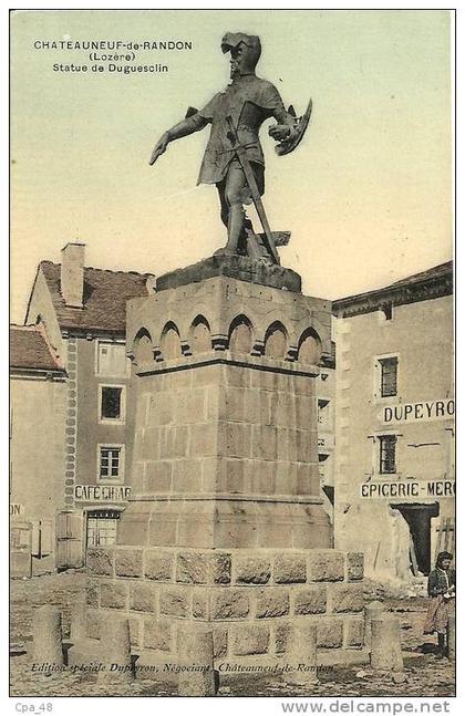 Lozère- Chateauneuf-de-Randon -Statue de Duguesclin