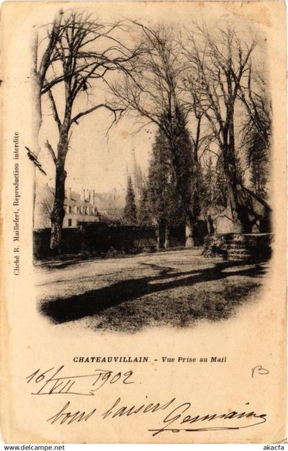 CPA CHATEAUVILLAIN Vue Prise au Mail (616352)