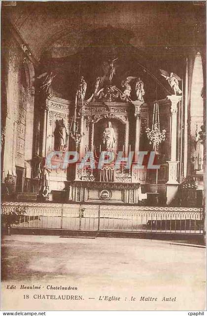 CPA Chatelaudren L'Eglise Le Maitre Autel