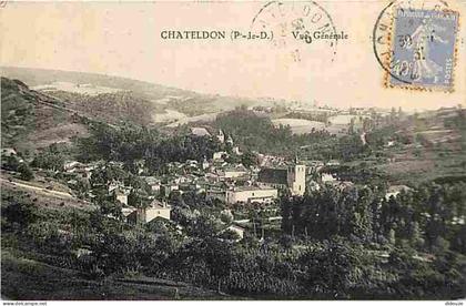 Carte Postale Ancienne - 63 - Chateldon - Vue Générale - CPA - Voir Scans Recto-Verso - Poscard - Carta Postal -  Postka