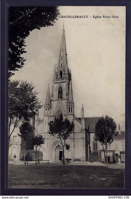 86 - Chatellerault - Eglise St-Jean - Voyagé - Dos divisé
