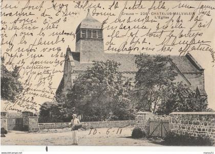 CHATELUS-MALVALEIX  L'église
