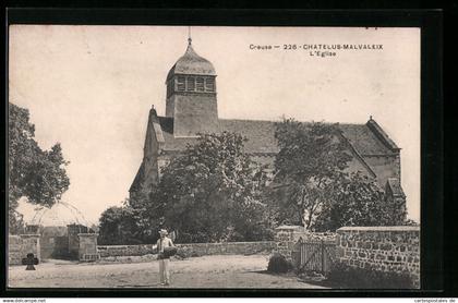 CPA Chatelus-Malvaleix, L`Eglise