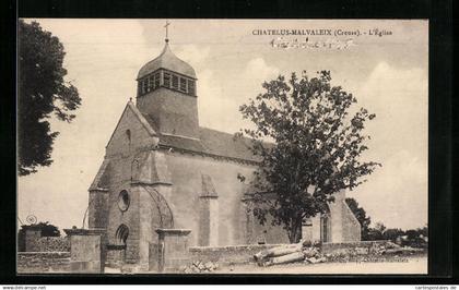 CPA Chatelus-Malvaleix, L`Eglise