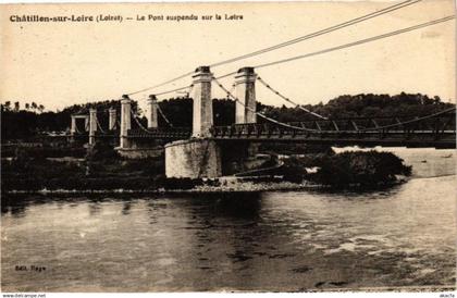 CPA CHATILLON-sur-LOIRE - Le Pont suspendu sur la Loire (228131)