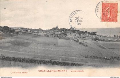 Châtillon-sur-Marne             51         Vue générale             (voir scan)