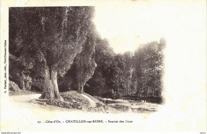Carte POSTALE  Ancienne  de  CHATILLON sur SEINE - Source des ducs