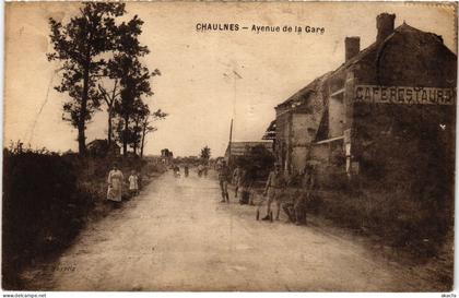 CPA Chaulnes Avenue de la Gare (1503249)