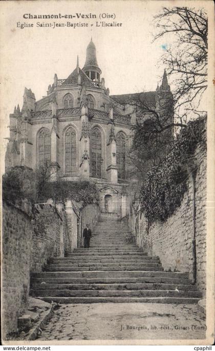 CPA Chaumont en Vexin Eglise Saint Jean Baptiste
