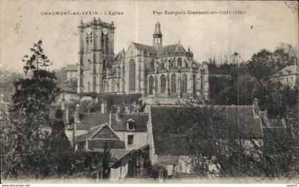 CPA Chaumont en Vexin L Eglise