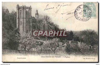 CPA Chaumont en Vexin L'eglise