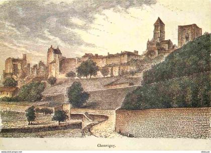 Carte Postale - 86 - Chauvigny - Gravures anciennes - Chauvigny au siècle dernier - Art peinture - CPM - Voir Scans Rect