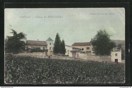 CPA Chenas, Chateau des Fontaines