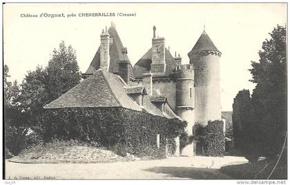 Creuse- Château d'Orgnat, près Chenerailles.