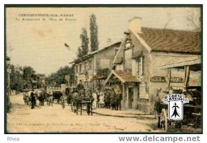 94 Chennevières-sur-Marne - CHENNEVIERES-SUR-MARNE  Le Restaurant de l'Ecu de France - cpa