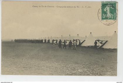 CHENOVE - Champ de Tir de CHENOVE - Compagnie revenant du Tir