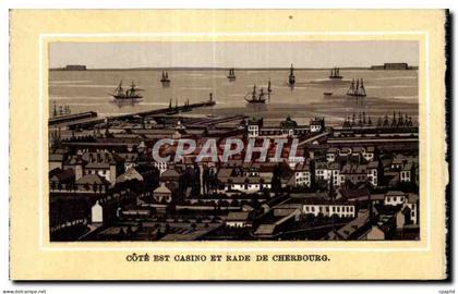 CPA Cherbourg Cote Est Casino et rade de Cherbourg