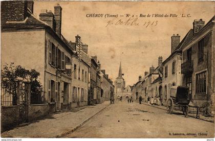 CPA Cheroy Rue de l'Hotel de Ville FRANCE (1451823)
