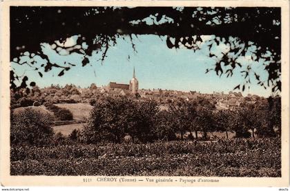 CPA Cheroy Vue generale, paysage d'Automne FRANCE (1452279)