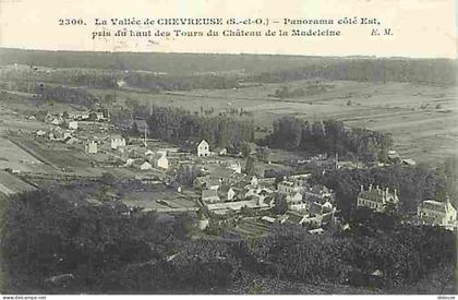 78 - Chevreuse - La Vallée de Chevreuse - Panorama coté Est pris du haut des Tours du Château de la Madeleine - CPA - Vo