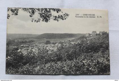 Chevreuse, panorama vu du château, Yvelines 78
