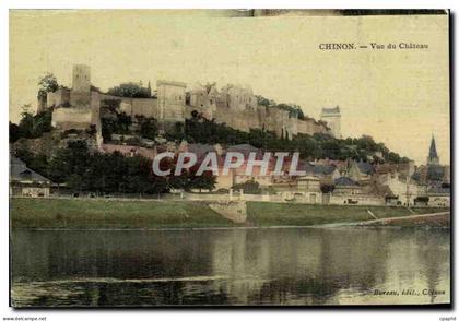 Chinon CPA Vue du chateau