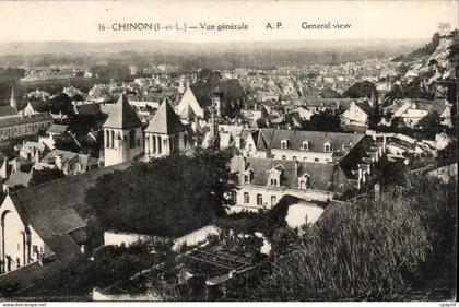 Chinon - Vue Generale - CPA