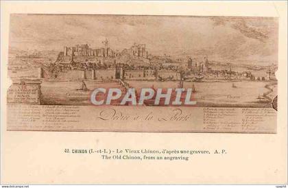 CPA Chinon - Le Vieux Chinon d'apres une Gravure