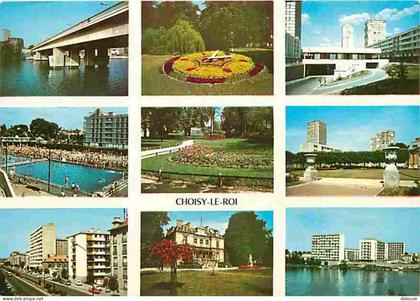 Carte Postale - 94 - Choisy le Roi - Multivues - Piscine - Immeubles - Flamme Postale de Choisy le Roi - CPM - Voir Scan