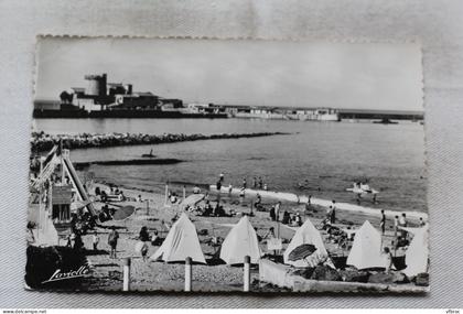 Cpsm, Ciboure Socoa, la plage, le fort, Pyrénées Atlantiques 64