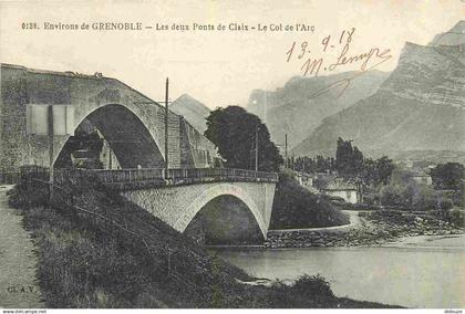 38 - Claix - Les deux Ponts de Claix - Le Col De l'Arc - CPA - Voir Scans Recto-Verso