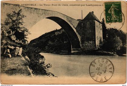 CPA CLAIX - GRENOBLE - Le Vieux Pont de CLAIX (635951)