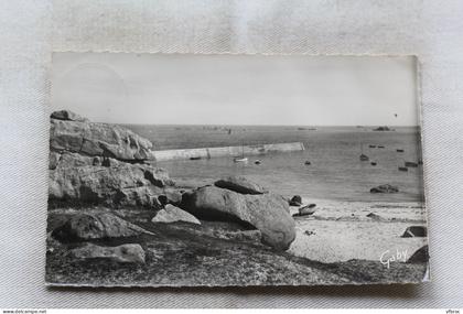 Cpsm 1956, Cléder, le port de Kerfissien, Finistère 29