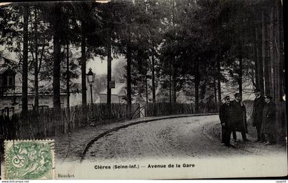 CPA Cleres Avenue de la gare