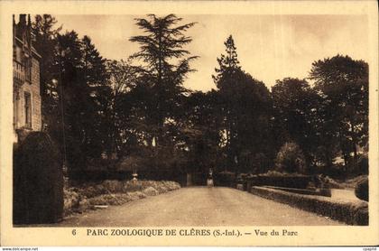 CPA Parc Zoologique De Cleres Vue Du Parc Zoo