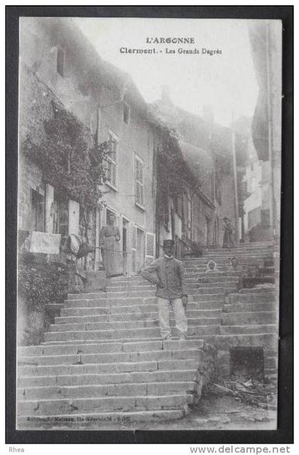 55 Clermont-en-Argonne escalier    D55D  K55117K  C55117C RH043476