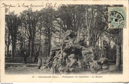 CPA Clermont Promenade Du Chatellier Le Rocher