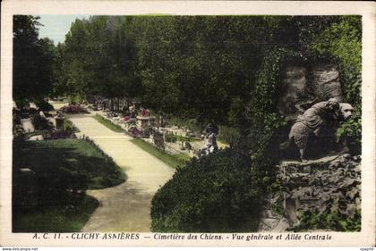 Clichy Asnieres - Cimetiere des Chiens - CPA
