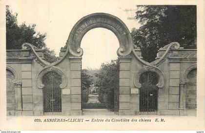 CPA Asnieres Clichy Entree du Cimetiere des Chiens