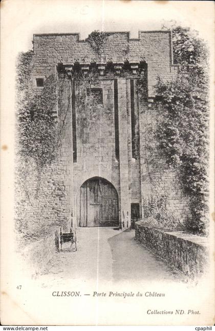 Clisson - Porte Principale du Chateau - CPA
