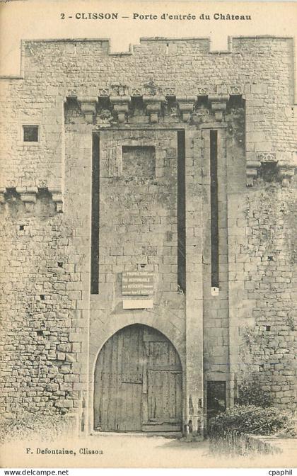 CPA Clisson Porte d'Entree du Chateau