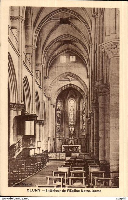 Cluny - Eglise Notre Dame - CPA