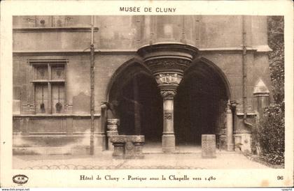 CPA Musee De Cluny Hotel de cluny Portique sous la chapelle vers 1480